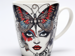 Kitchenware &raquo; Mug &raquo; Beauty and butterfly